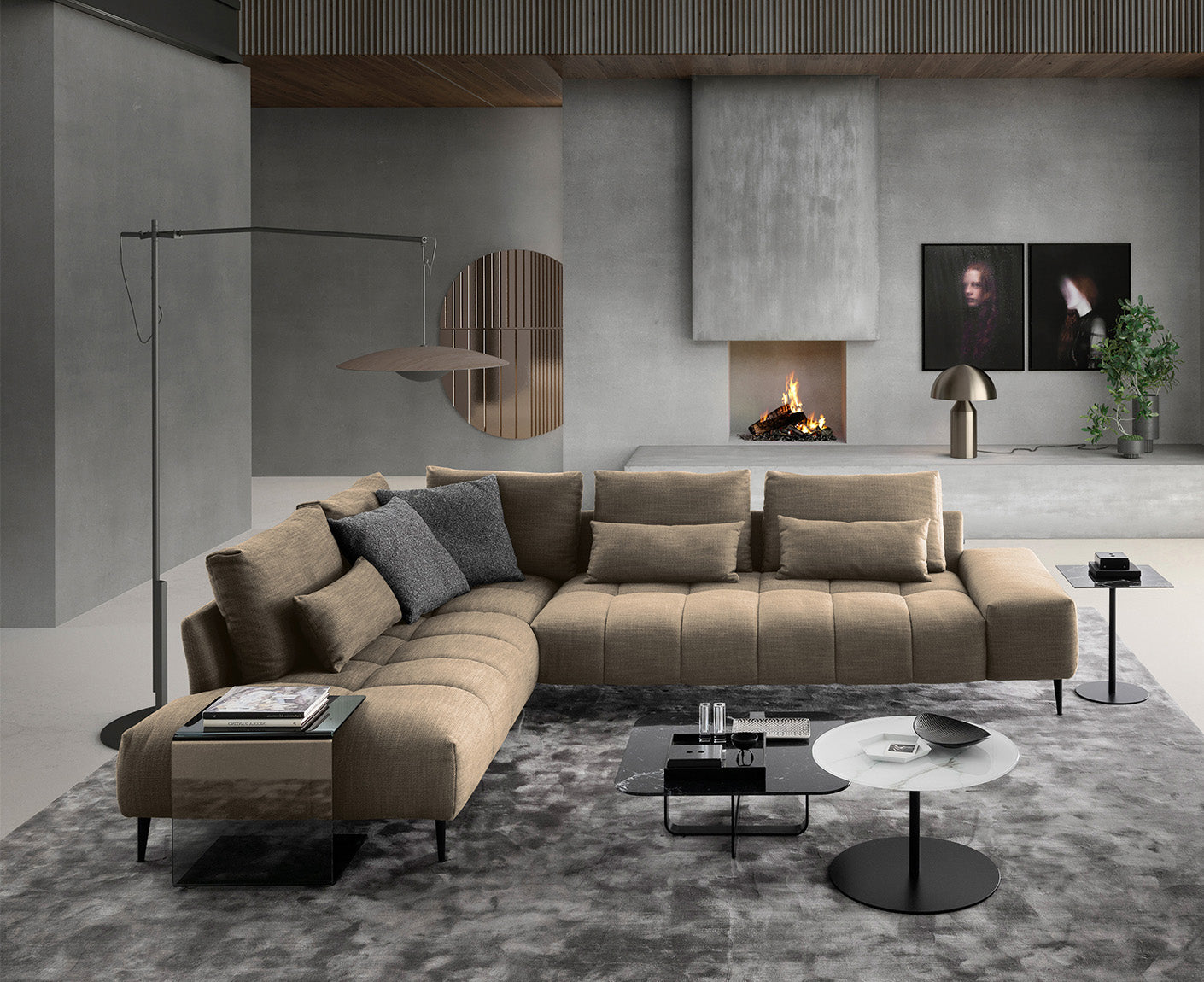 designwerk Gianni Ecksofa | 312 x 231 cm | Flachgewebe