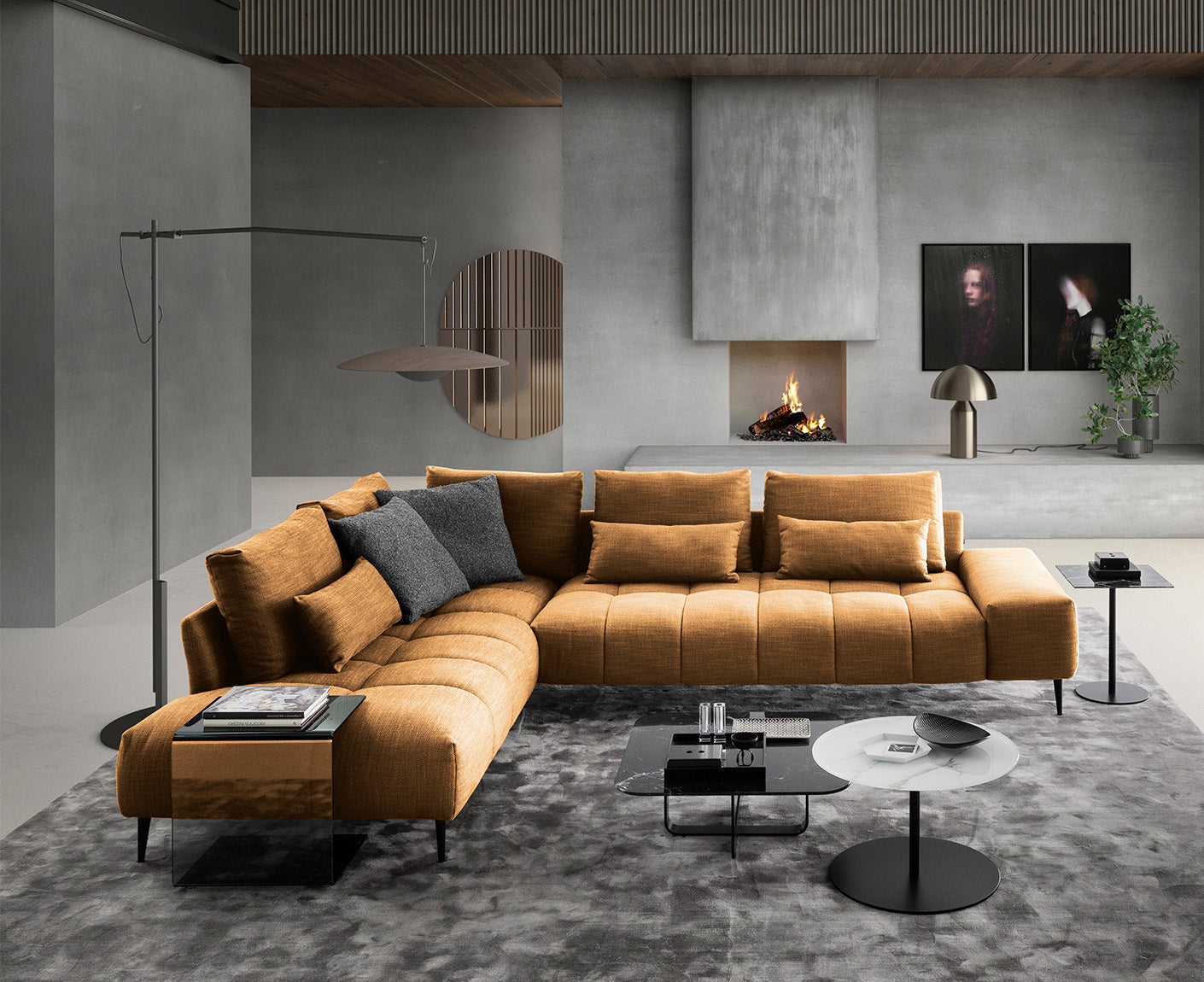 designwerk Gianni Ecksofa | 312 x 231 cm | Flachgewebe