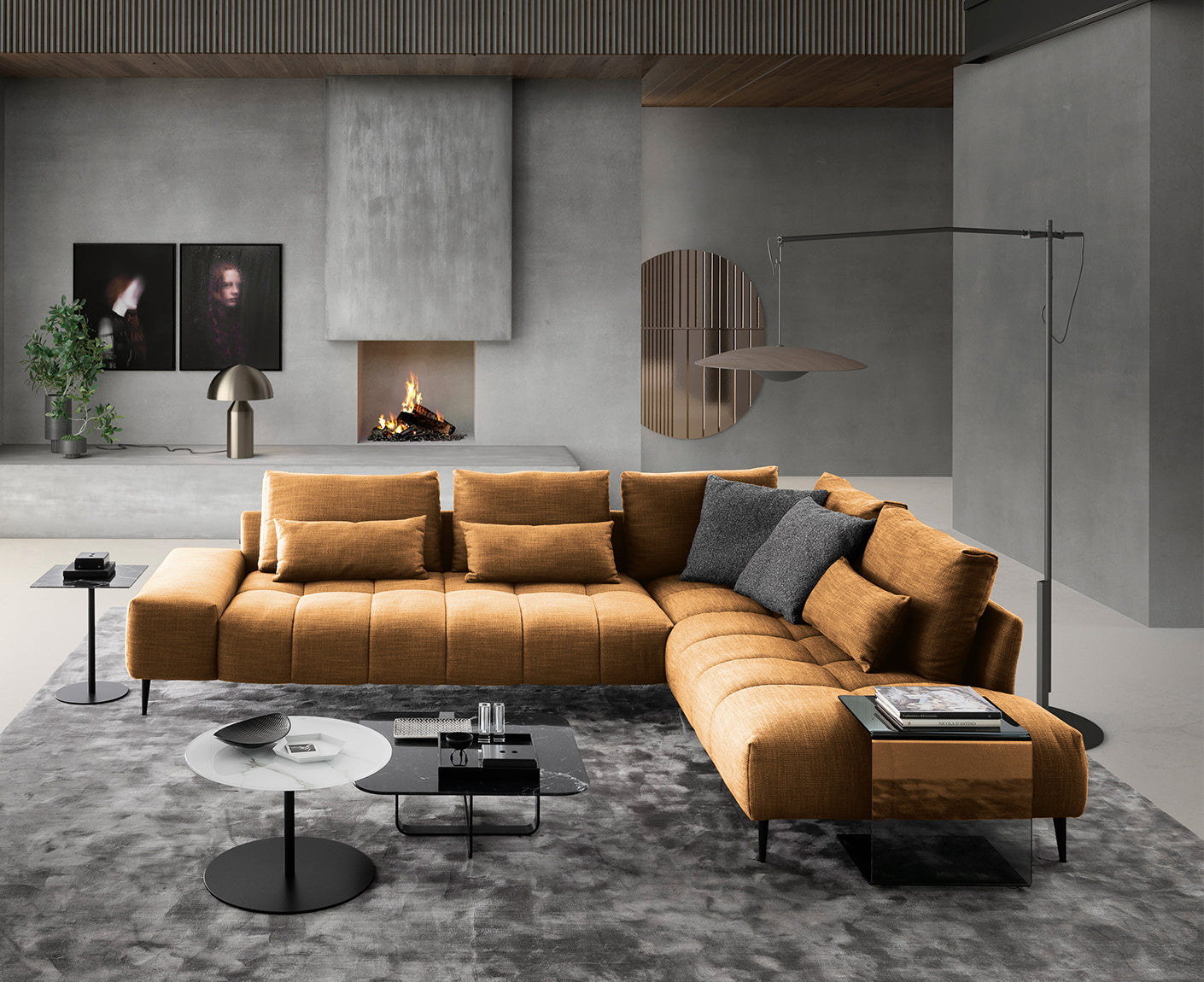 designwerk Gianni Ecksofa | 312 x 231 cm | Flachgewebe