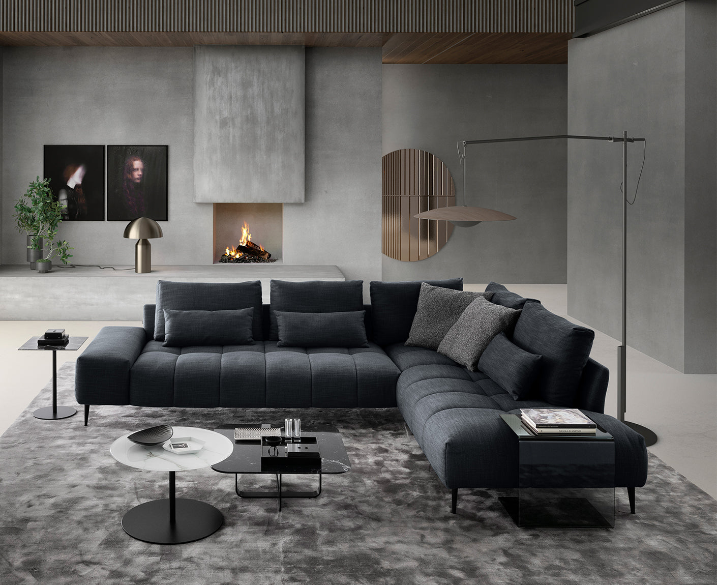 designwerk Gianni Ecksofa | 312 x 231 cm | Flachgewebe