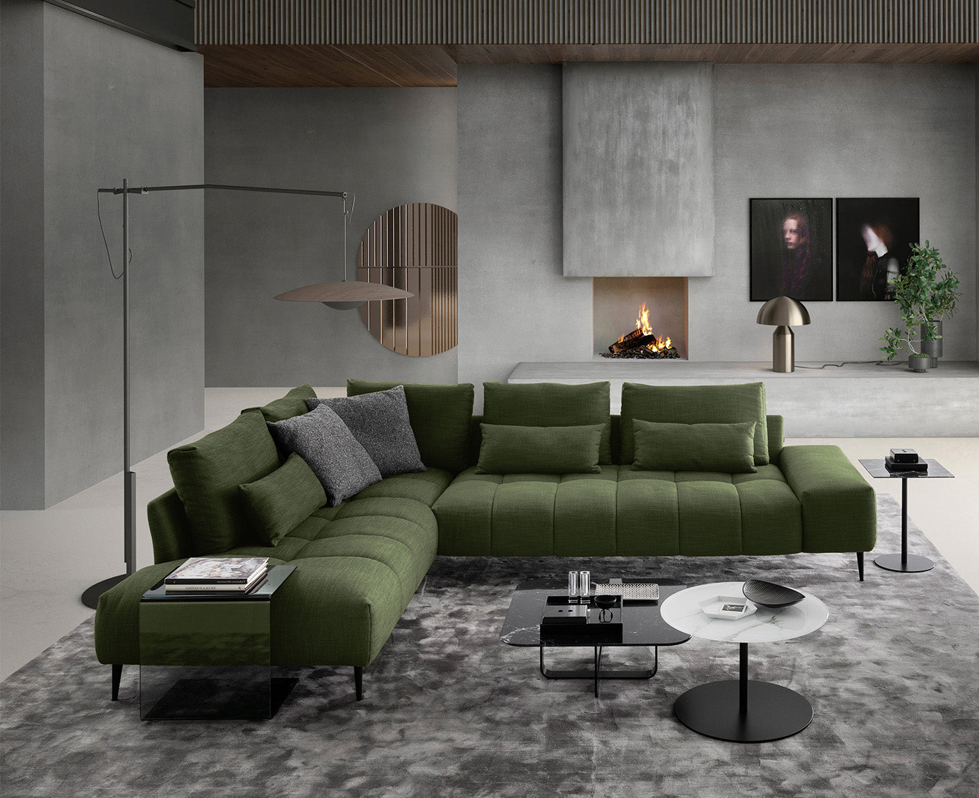 designwerk Gianni Ecksofa | 312 x 231 cm | Flachgewebe