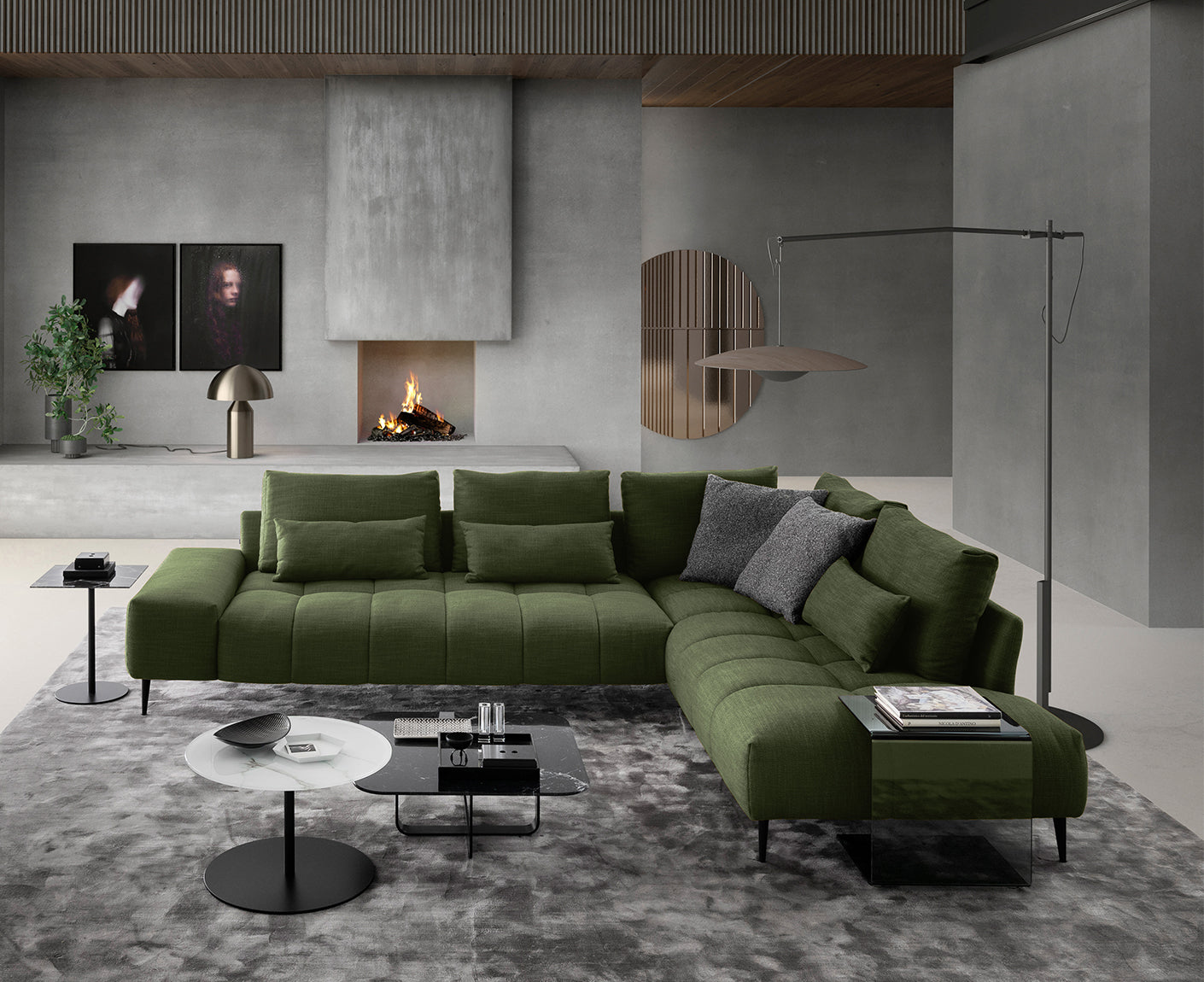 designwerk Gianni Ecksofa | 312 x 231 cm | Flachgewebe