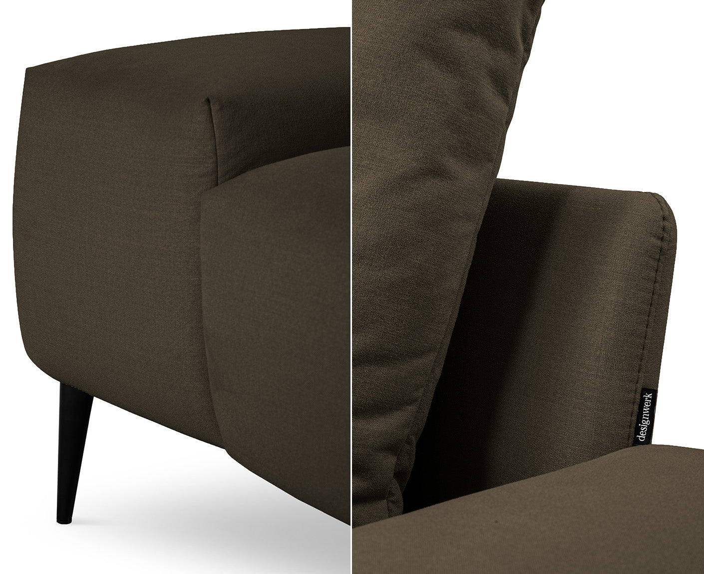 designwerk Gianni Sofa 3-Sitzer | 232 - 252 cm | Flachgewebe