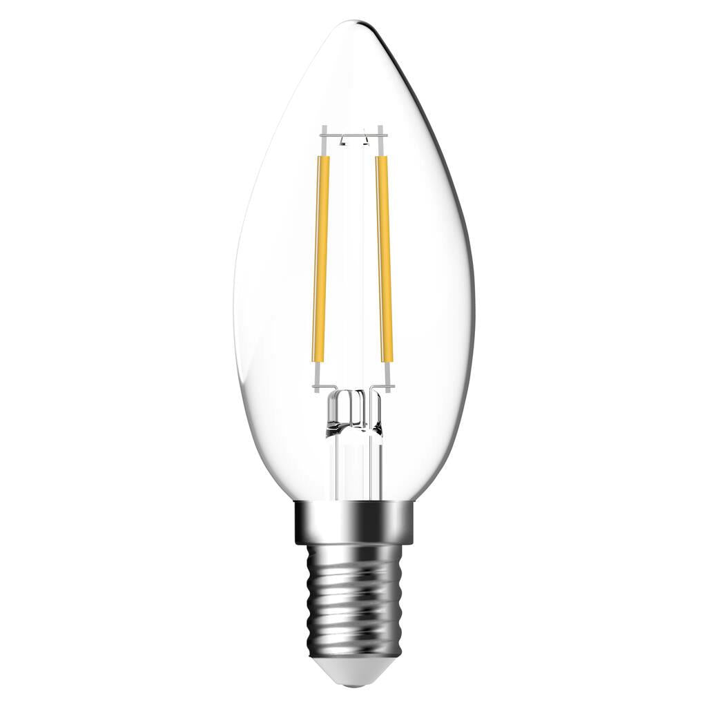 Glühbirne C35 E14 470lm Dim C, Dimmbar Transparent 4,8 Watt
