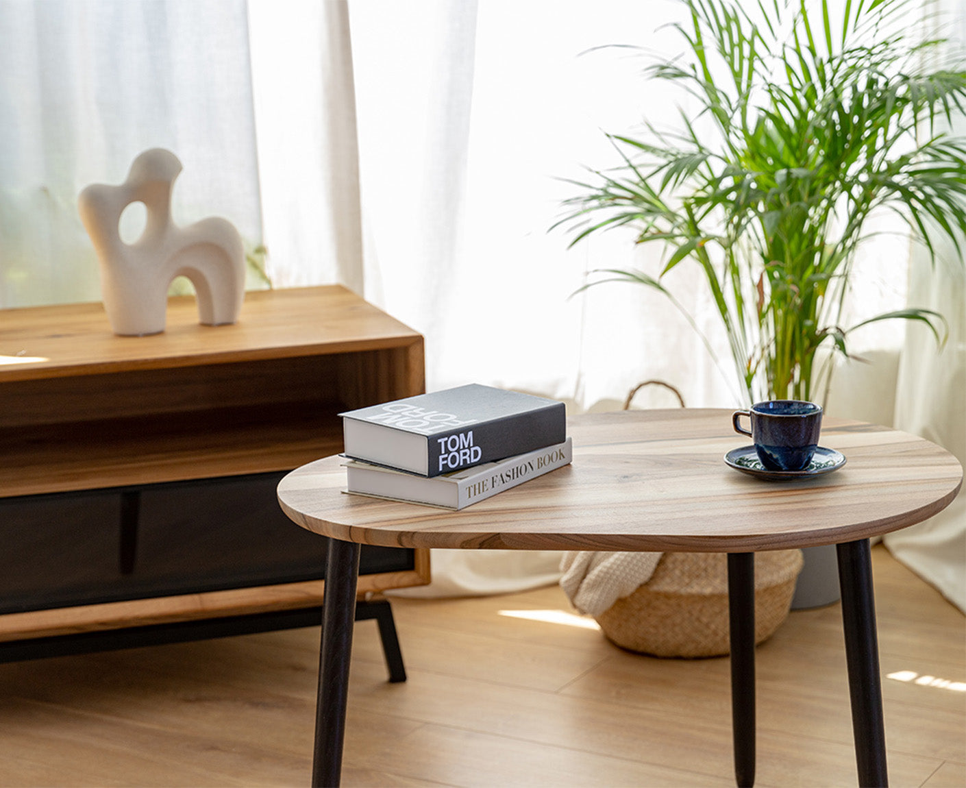 Awokado Couchtisch Massivholz