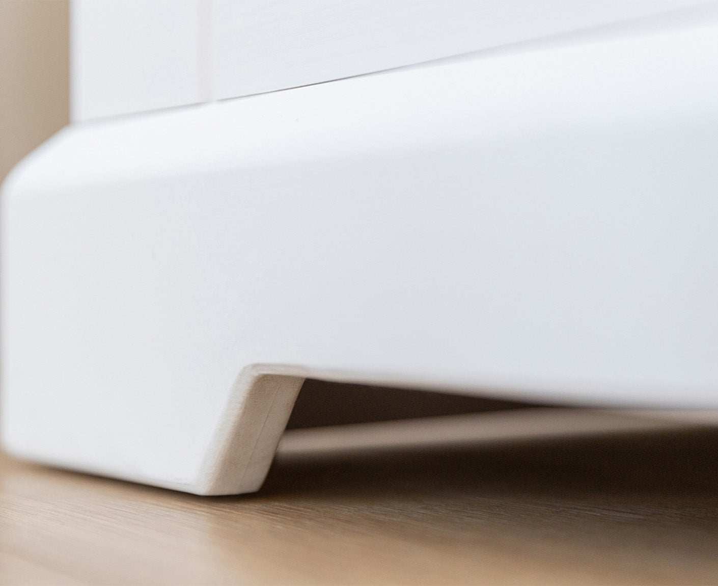 Marone Elite Sideboard 2-türig Massivholz Weiß / Grau