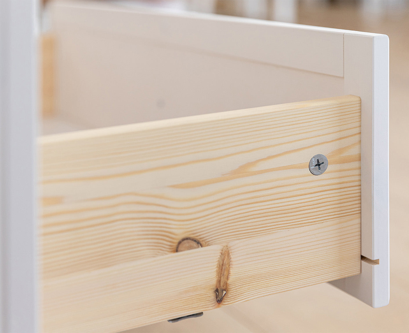 Marone Elite TV-Lowboard Massivholz Weiß / Grau
