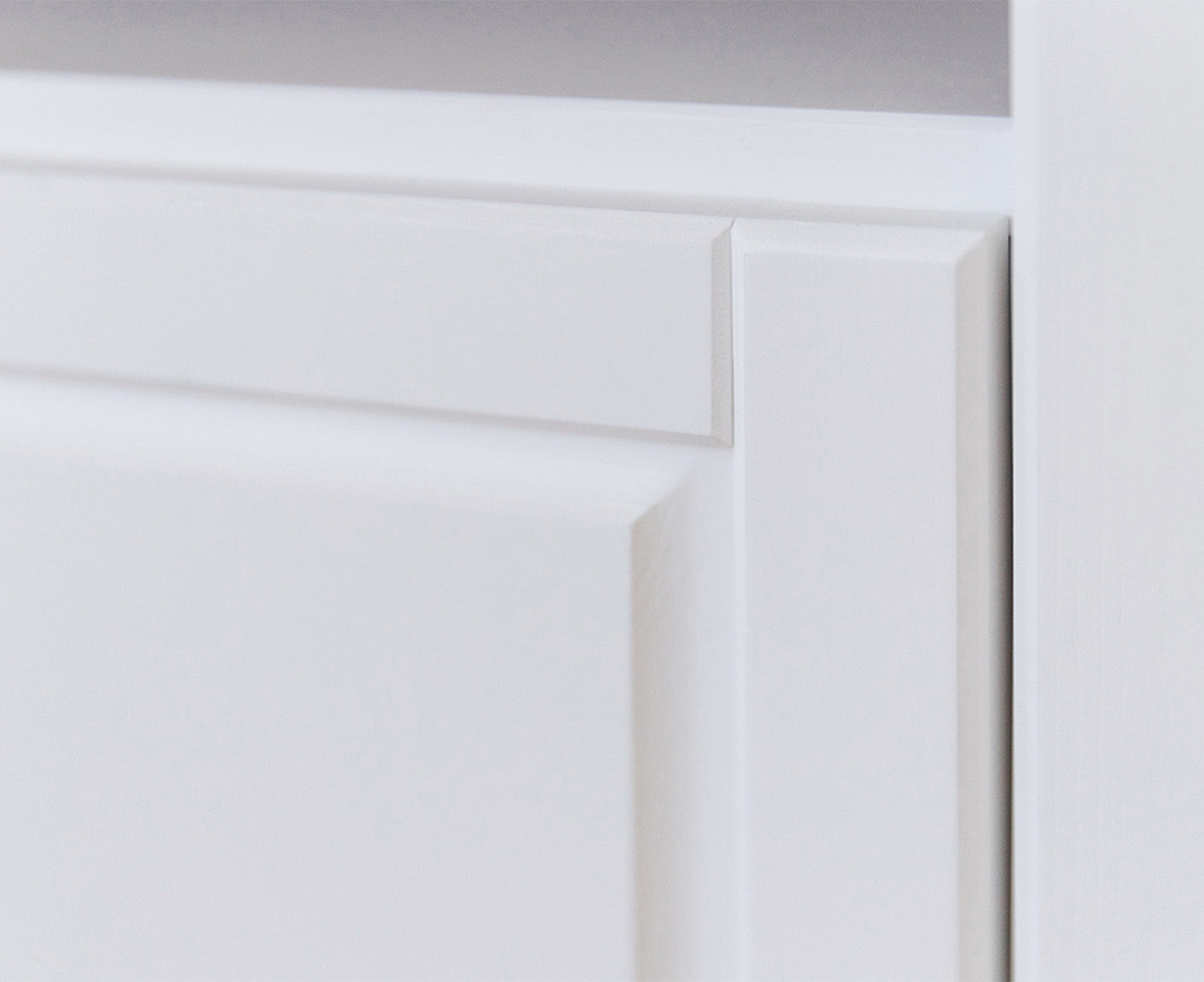 Marone Elite Garderobenschrank Massivholz Weiß / Grau