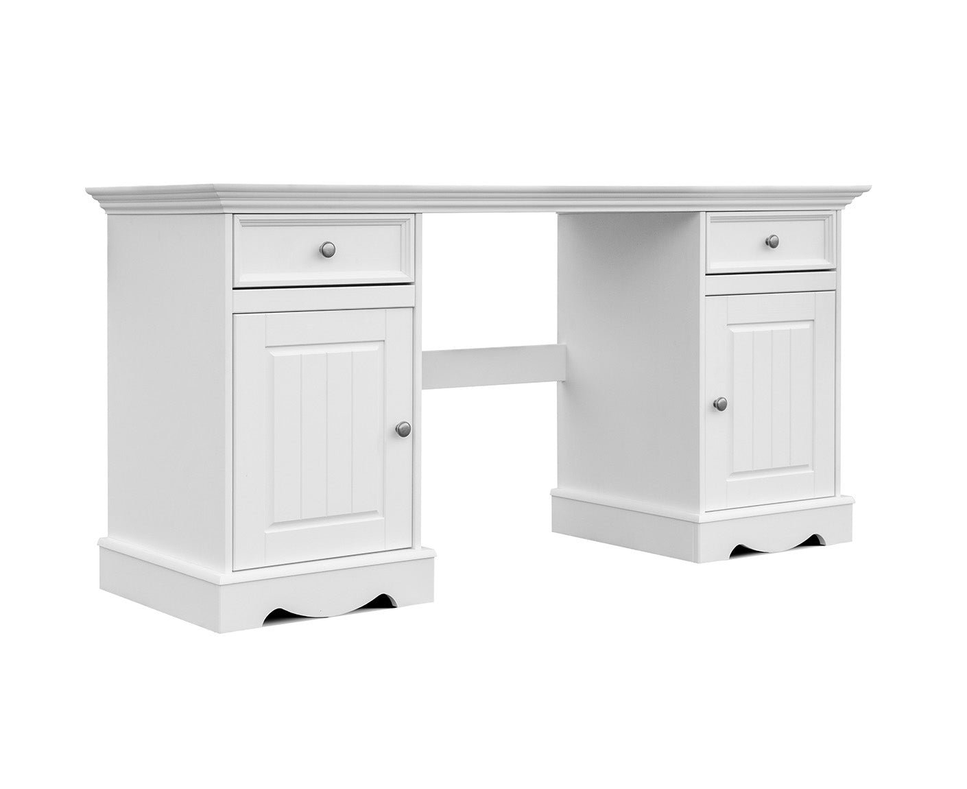 Belluno Elegante Schreibtisch 155x53 cm Massivholz