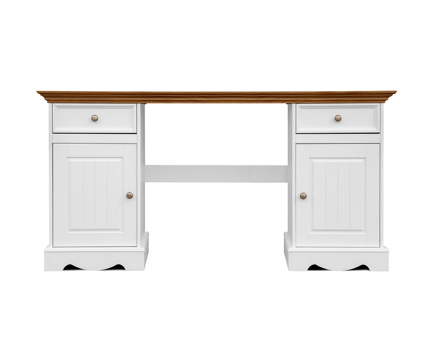 Belluno Elegante Schreibtisch 155x53 cm Massivholz