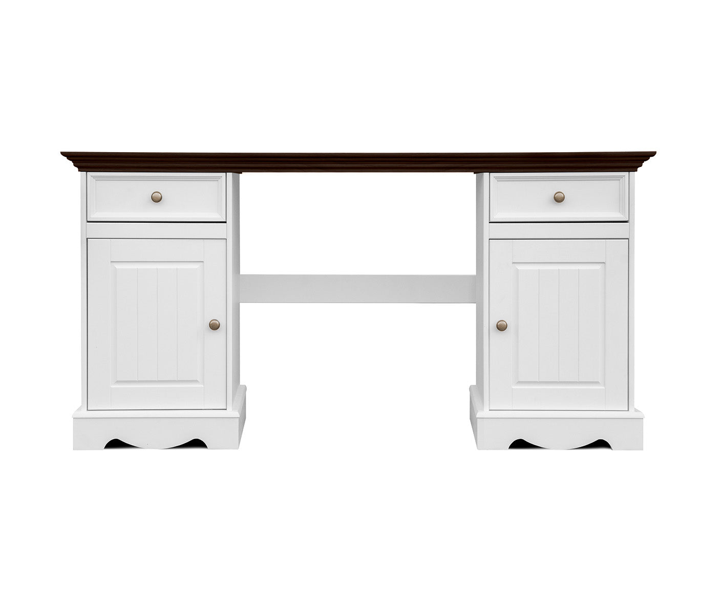 Belluno Elegante Schreibtisch 155x53 cm Massivholz