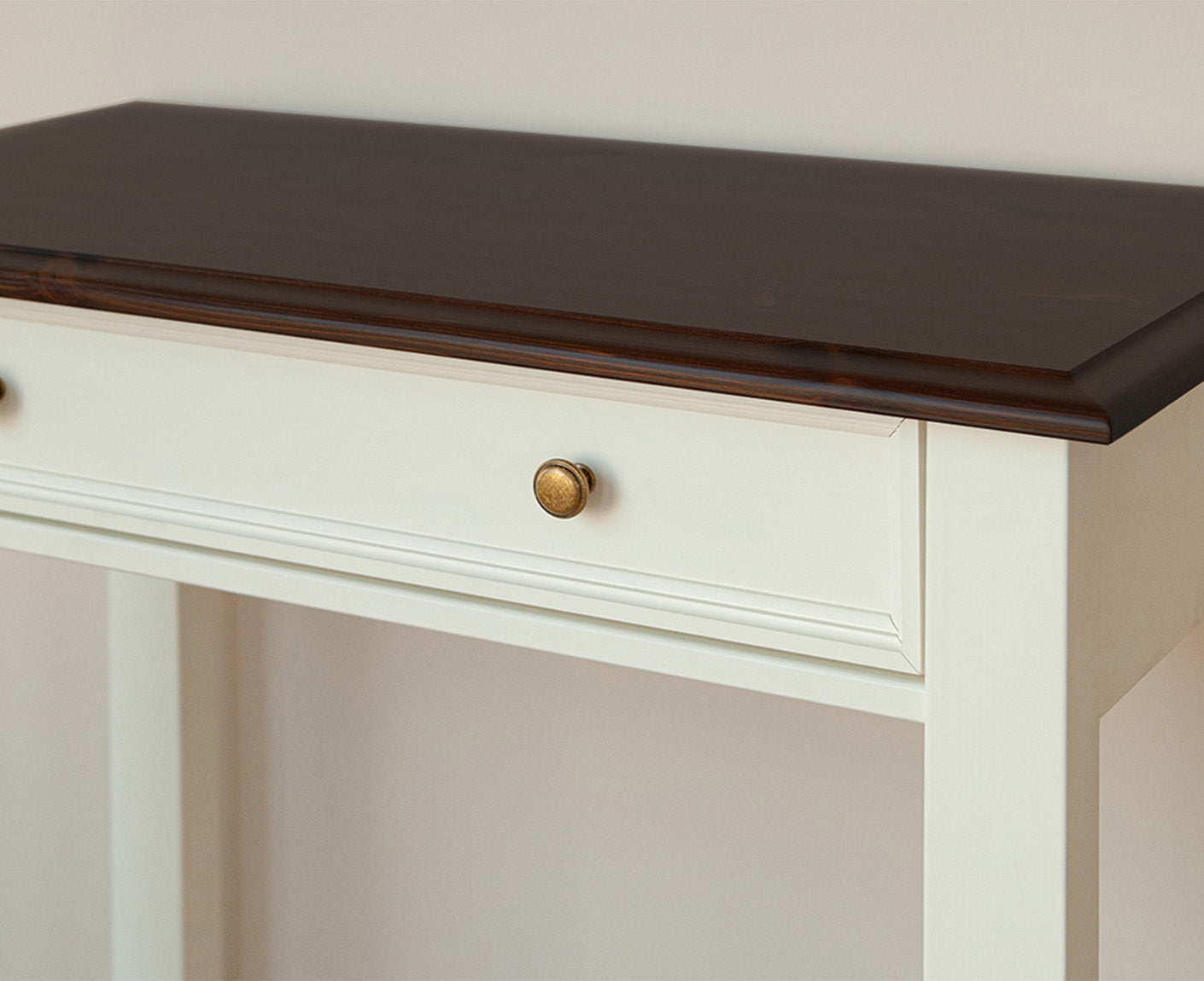 Belluno Elegante Schminktisch mit Schublade Massivholz