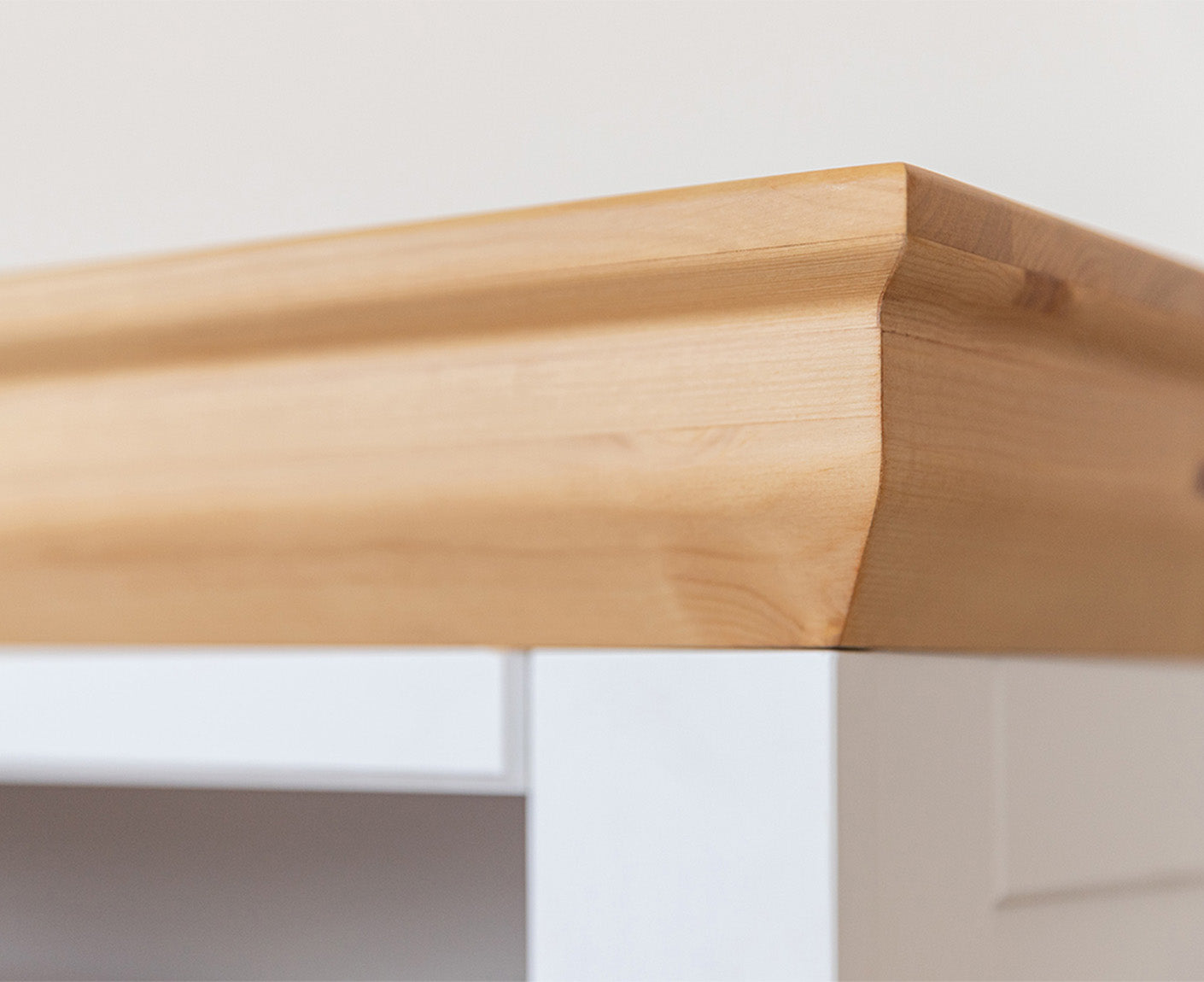 Marone Elite TV-Lowboard Massivholz Weiß / Grau