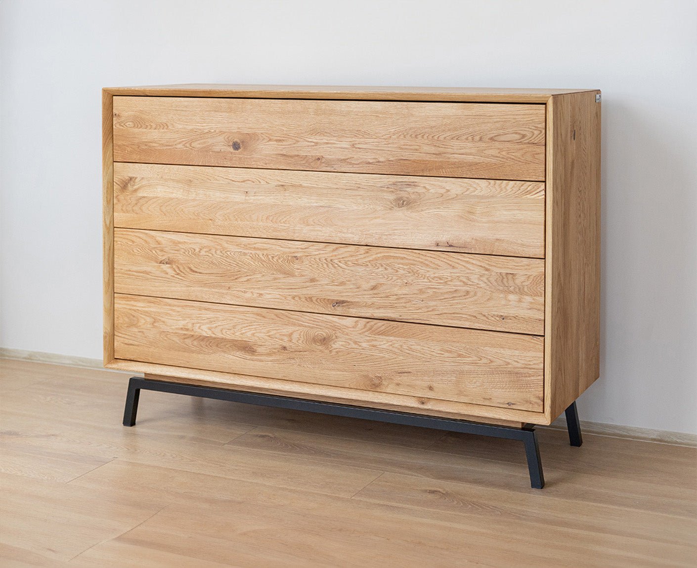 Modern Loft Kommode Massivholz Eiche geölt