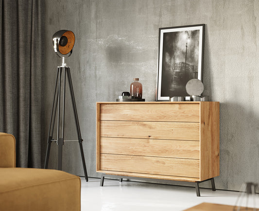 Modern Loft Kommode Massivholz Eiche geölt
