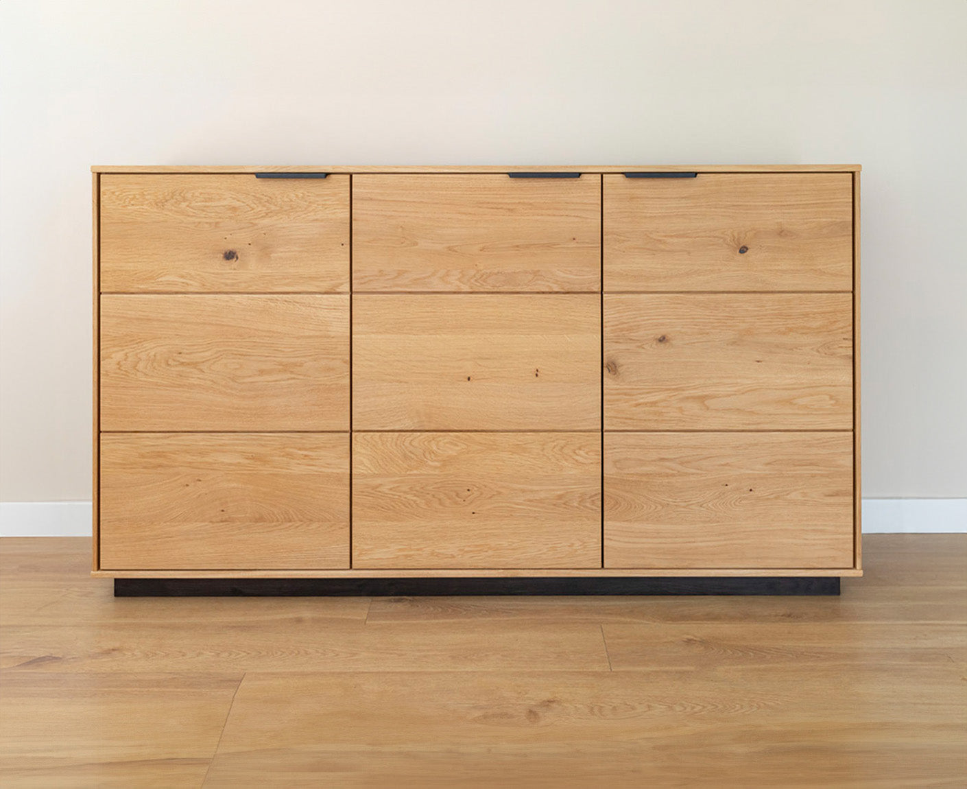 Tirano Sideboard Natur Massivholz Eiche geölt, fertig montiert