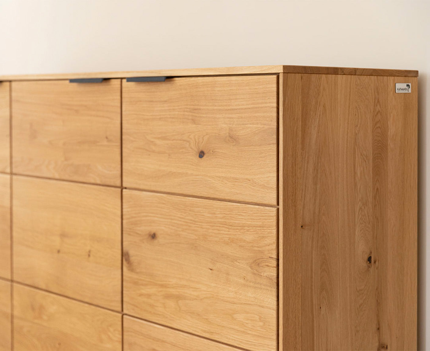 Tirano Sideboard Natur Massivholz Eiche geölt, fertig montiert