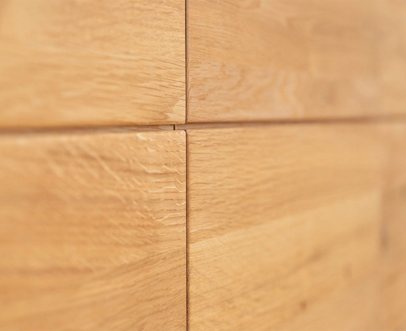 Tirano Sideboard Natur Massivholz Eiche geölt, fertig montiert