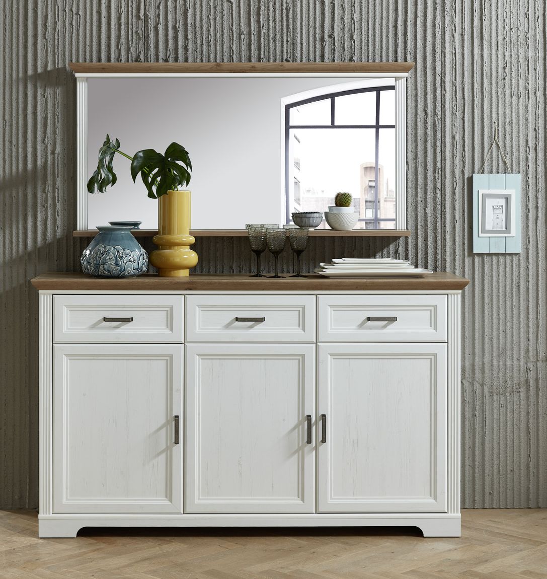 JASMIN Sideboard Pinie hell / Eiche - Voelpe