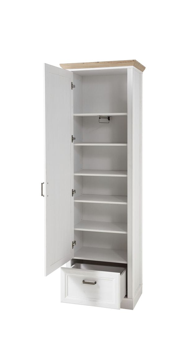 25168 JASMIN Garderobenschrank Pinie hell / Eiche