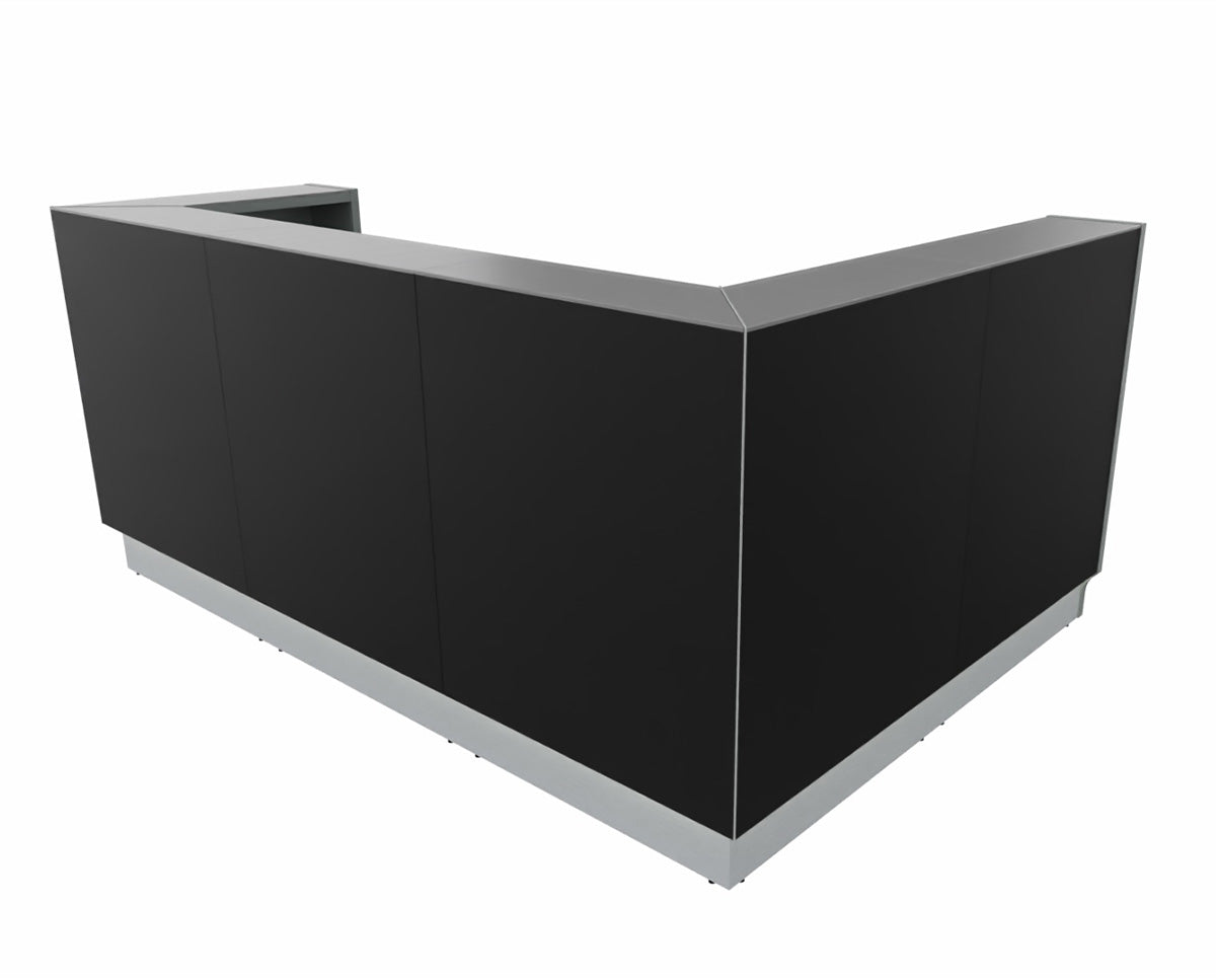 Linea 5 Empfangstheke 244,4 x 165 cm Eckig Schwarz / Korpus wählbar