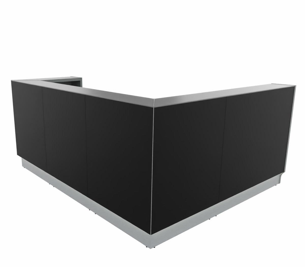 Linea 6 Empfangstheke 244,4 x 205 cm Eckig, Schwarz / Korpus wählbar