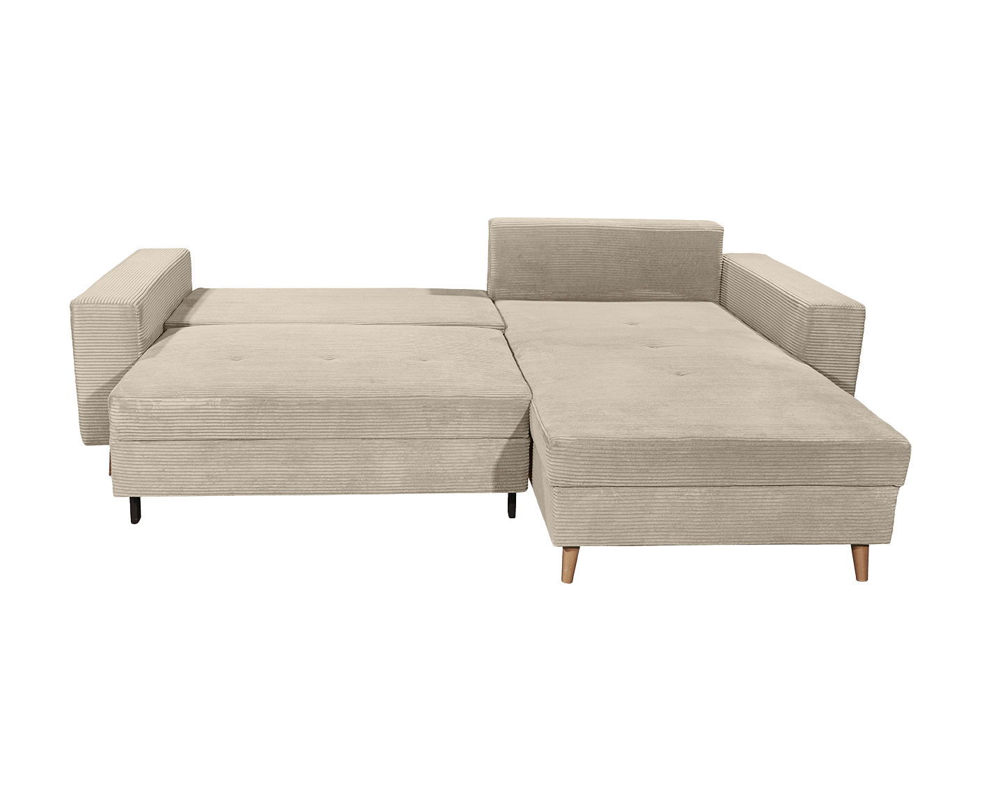 Larina Ecksofa 282 x 186 cm, mit Schlaffunktion & Bettkasten - Voelpe