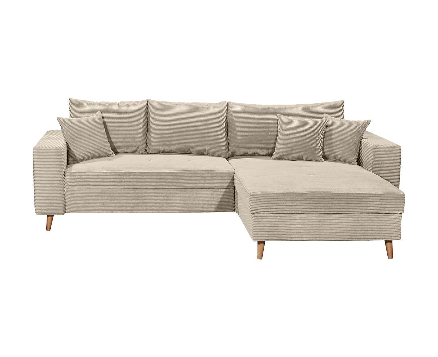 Larina Ecksofa 282 x 186 cm, mit Schlaffunktion & Bettkasten - Voelpe