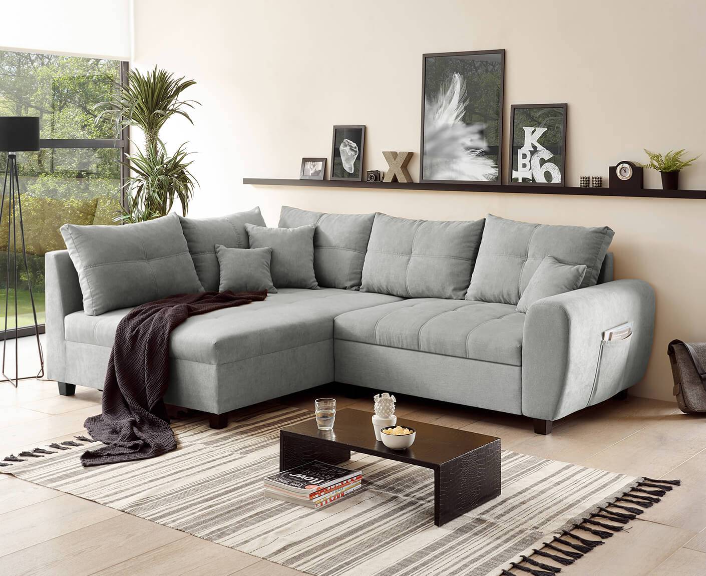 Lea Ecksofa 248 x 176 cm, mit Schlaffunktion - Voelpe