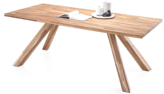 Esstisch 200 x 100 cm Eiche Massiv