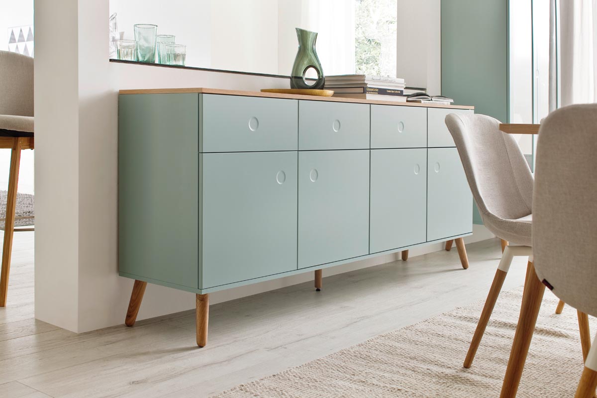 Tenzo Dot Sideboard 192 cm Salbei / Eiche