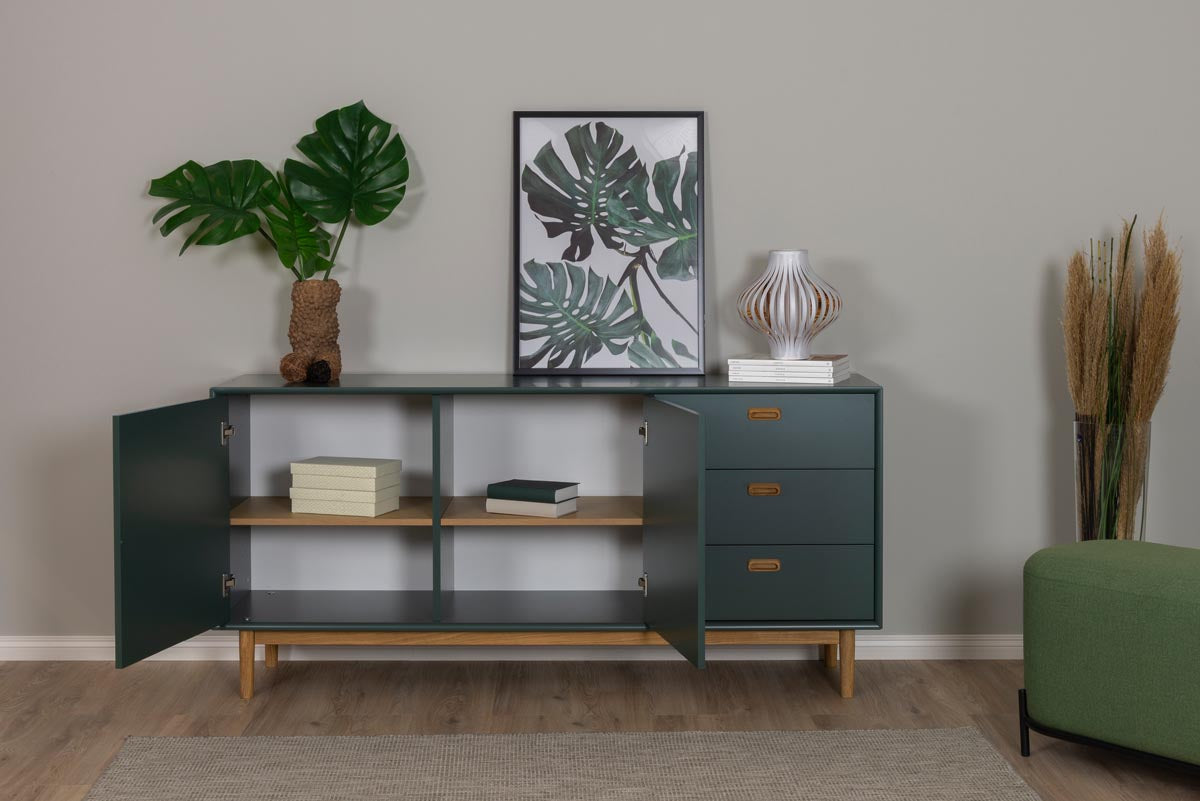 Tenzo Svea Sideboard 170 cm Grün / Eiche