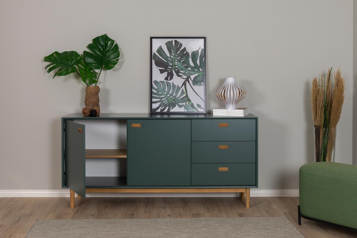 Tenzo Svea Sideboard 170 cm Grün / Eiche