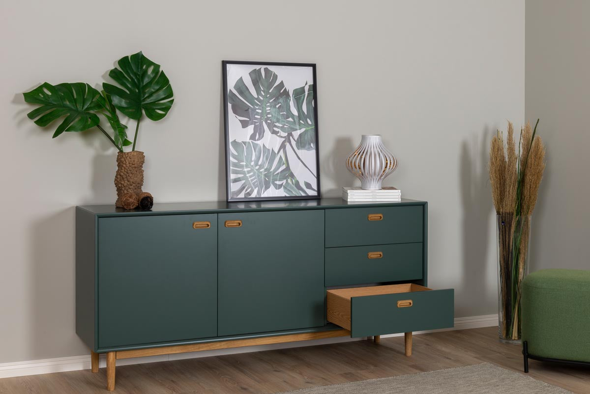 Tenzo Svea Sideboard 170 cm Grün / Eiche