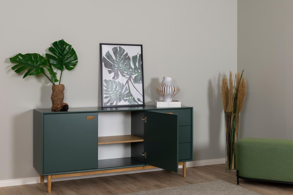 Tenzo Svea Sideboard 170 cm Grün / Eiche