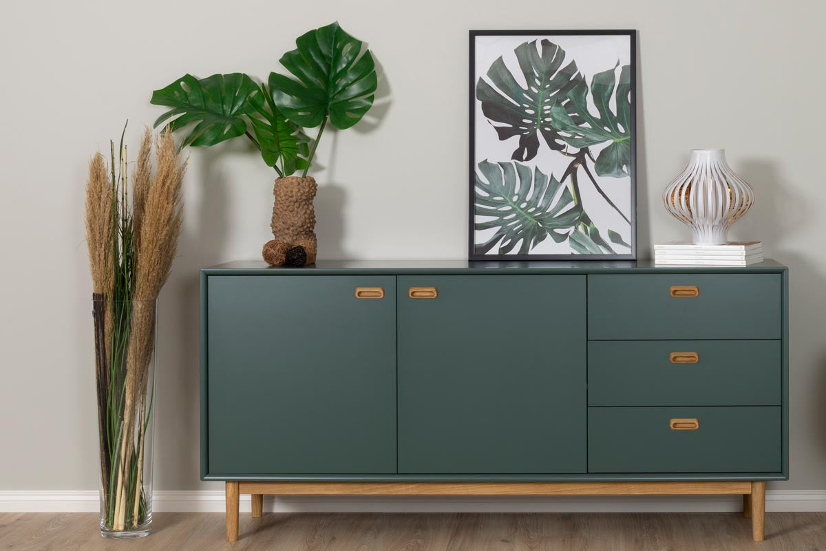 Tenzo Svea Sideboard 170 cm Grün / Eiche