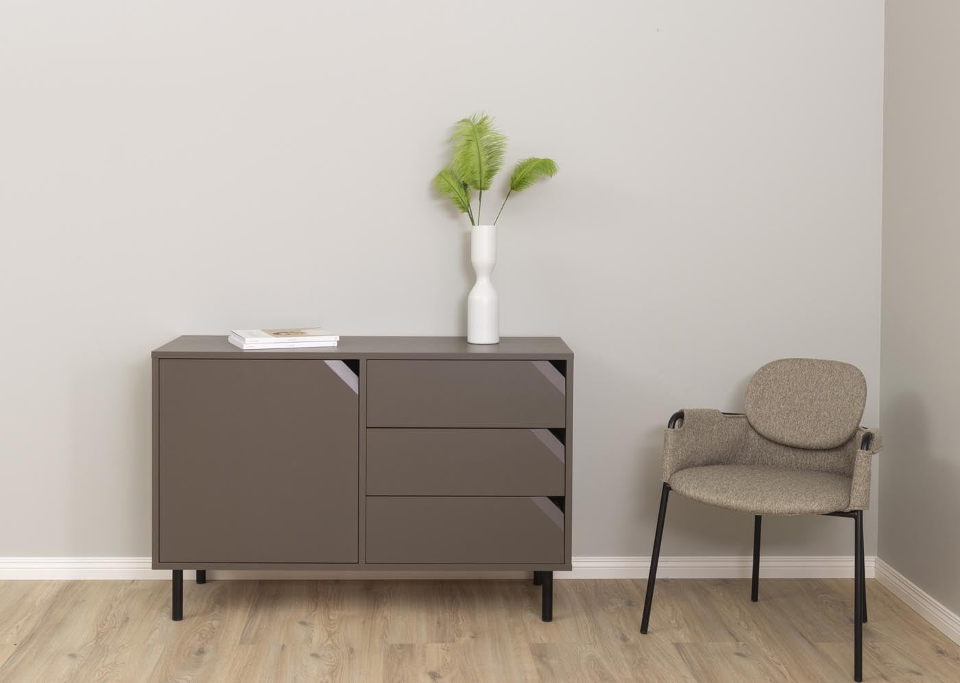 Tenzo Corner Sideboard 118 cm Braun