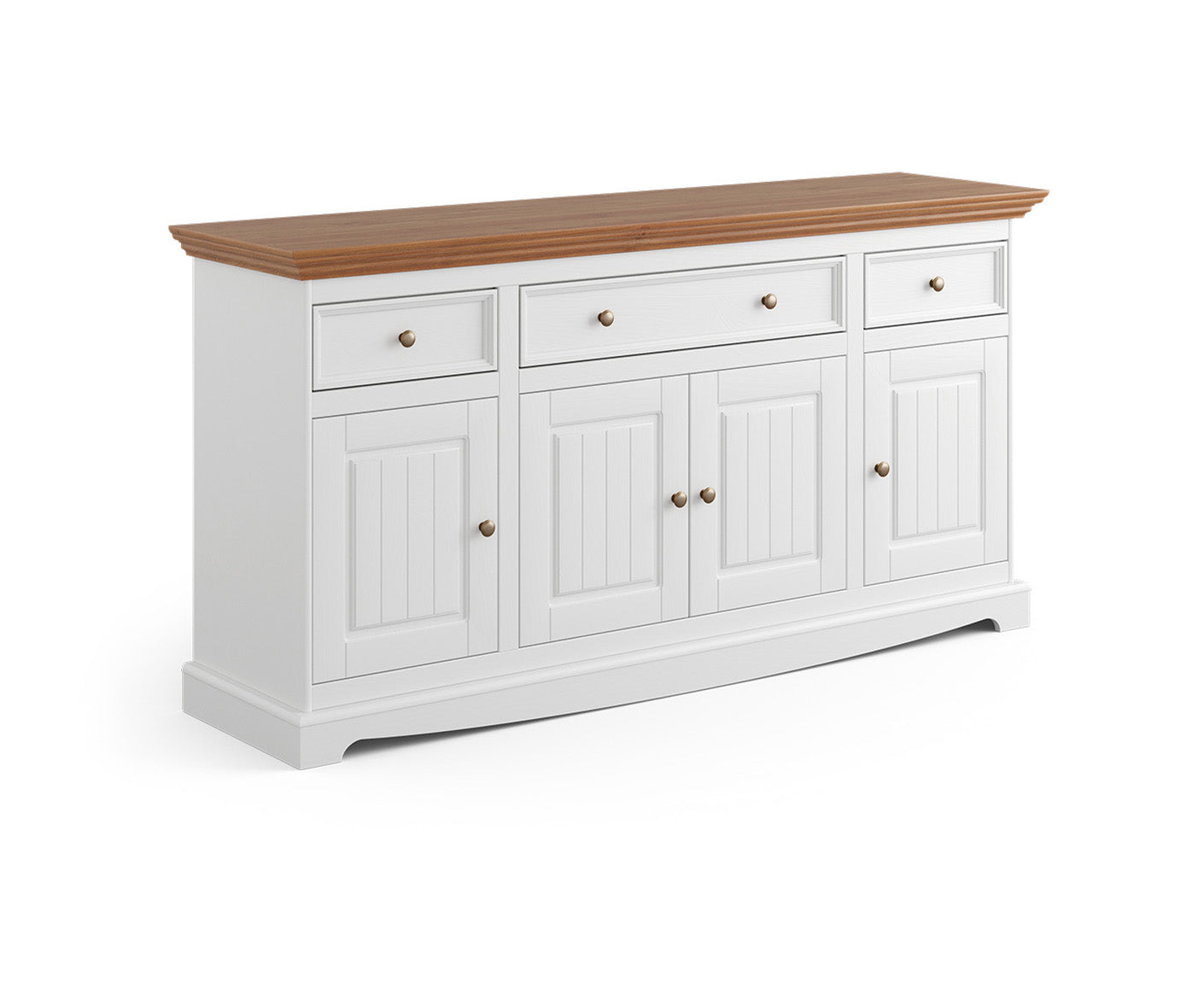 Belluno Elegante Sideboard 167x85 cm Massivholz mit Doppeltür