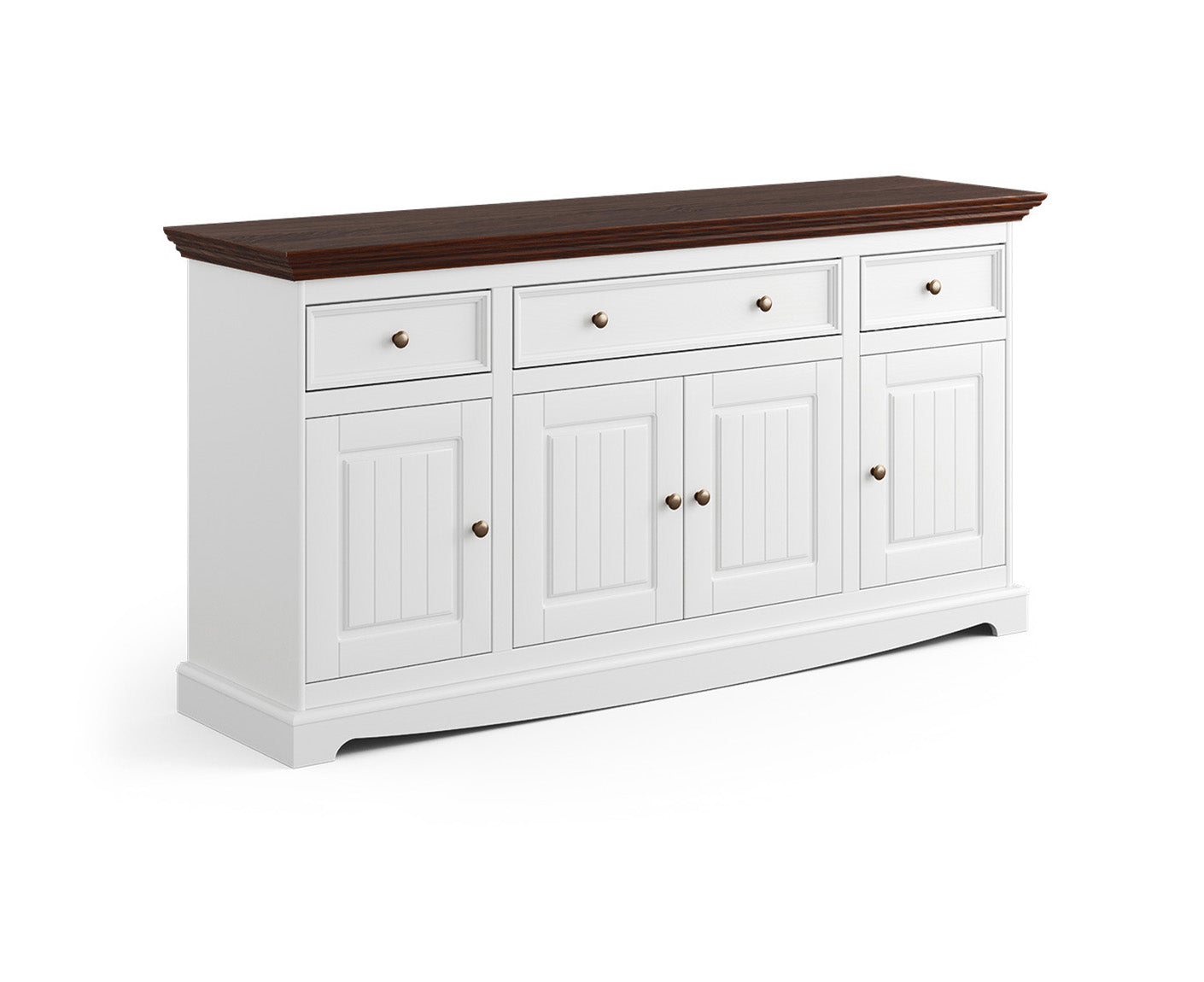Belluno Elegante Sideboard 167x85 cm Massivholz mit Doppeltür
