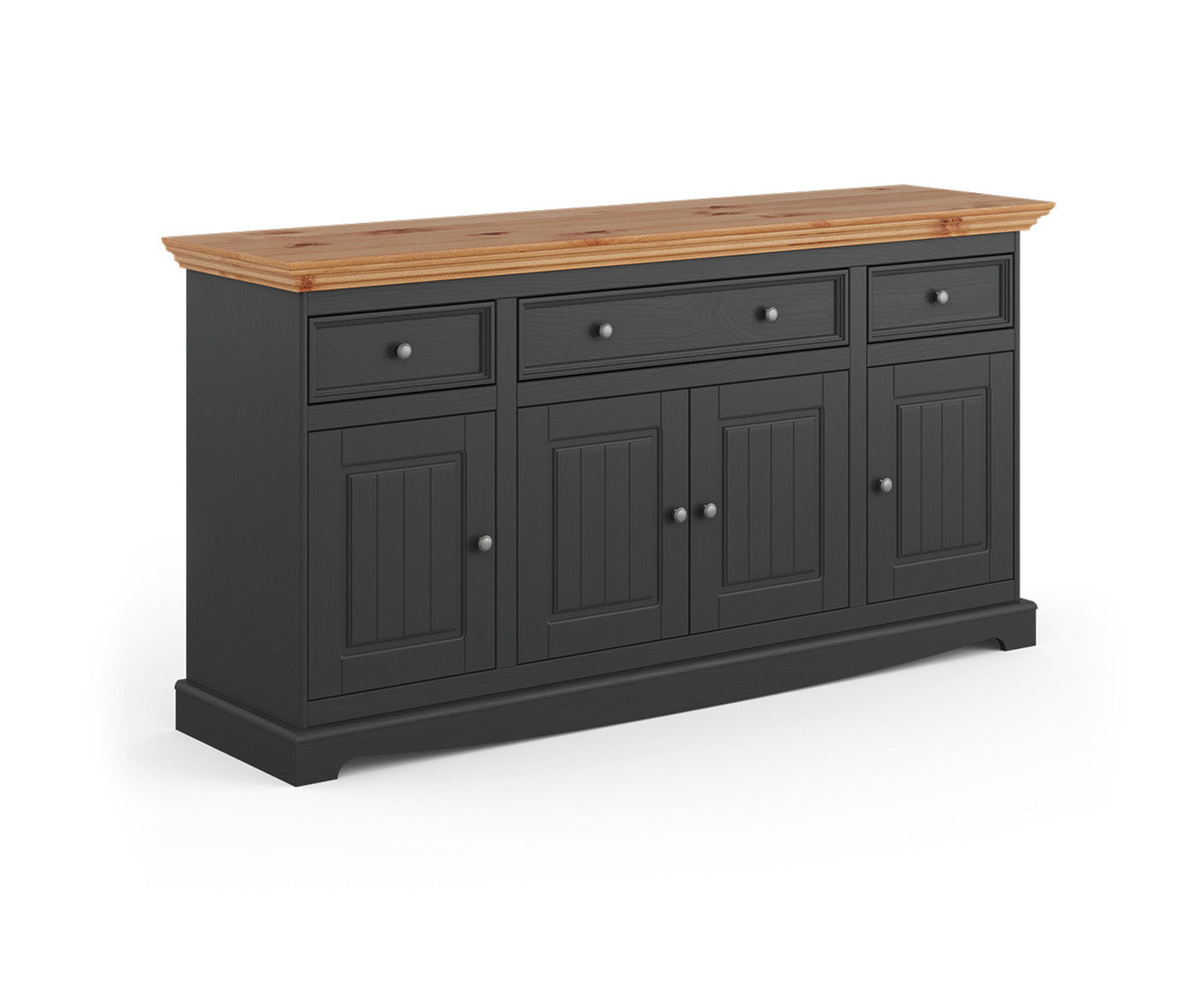 Belluno Elegante Sideboard 167x85 cm Massivholz mit Doppeltür
