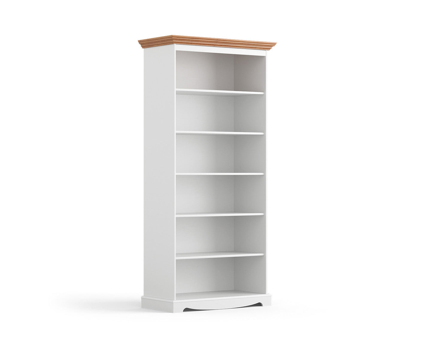 Belluno Elegante Bücherregal 90x190 cm Massivholz