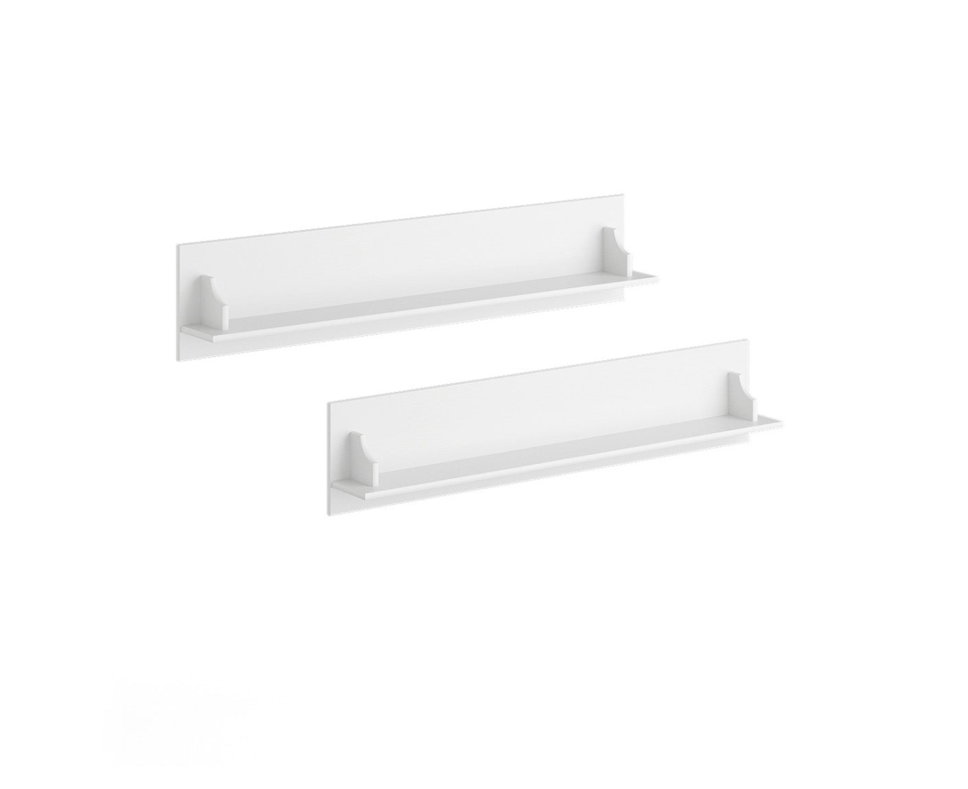 Belluno Elegante 2er-Set Wandregal Massivholz
