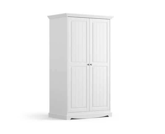 Belluno Elegante Kleiderschrank 2-türig Massivholz
