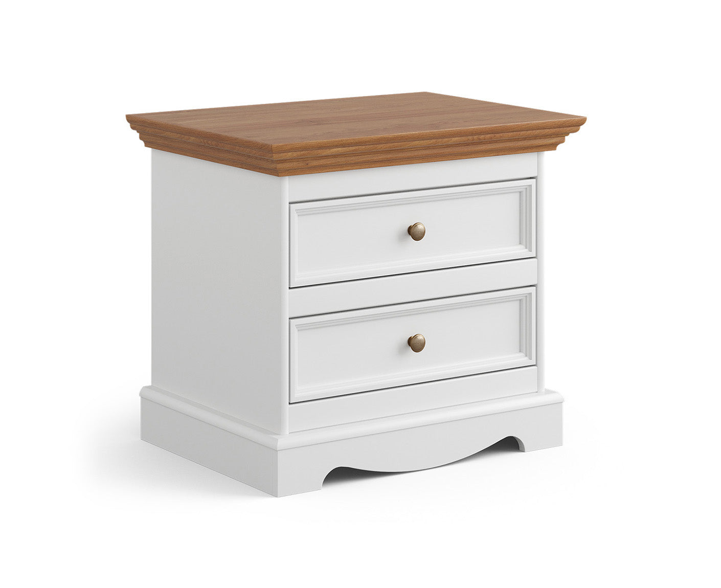 Belluno Elegante Nachtkommode Massivholz