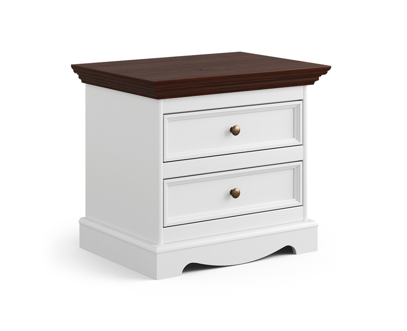 Belluno Elegante Nachtkommode Massivholz
