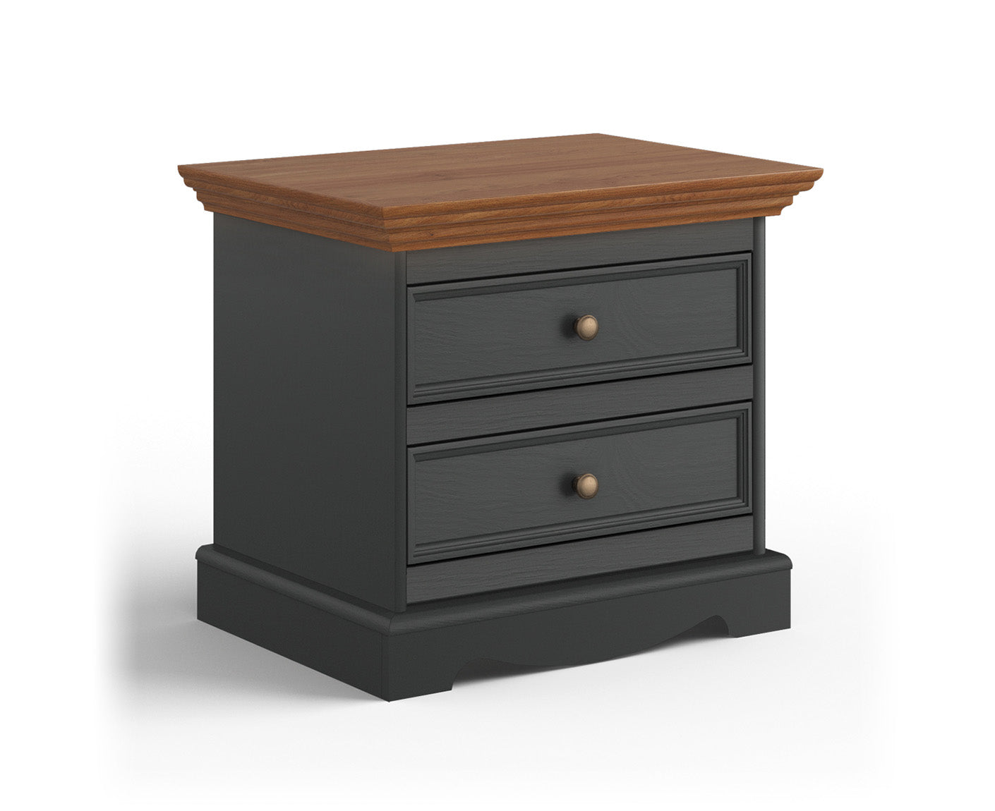 Belluno Elegante Nachtkommode Massivholz