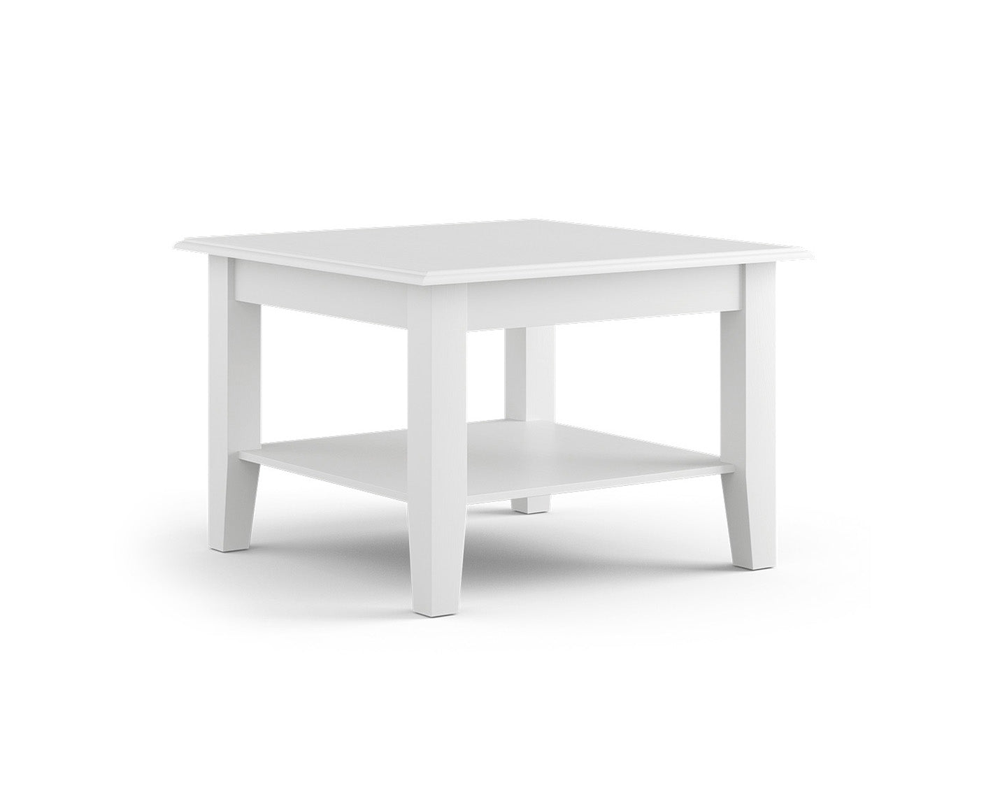 Belluno Elegante Couchtisch 70x70 cm Massivholz