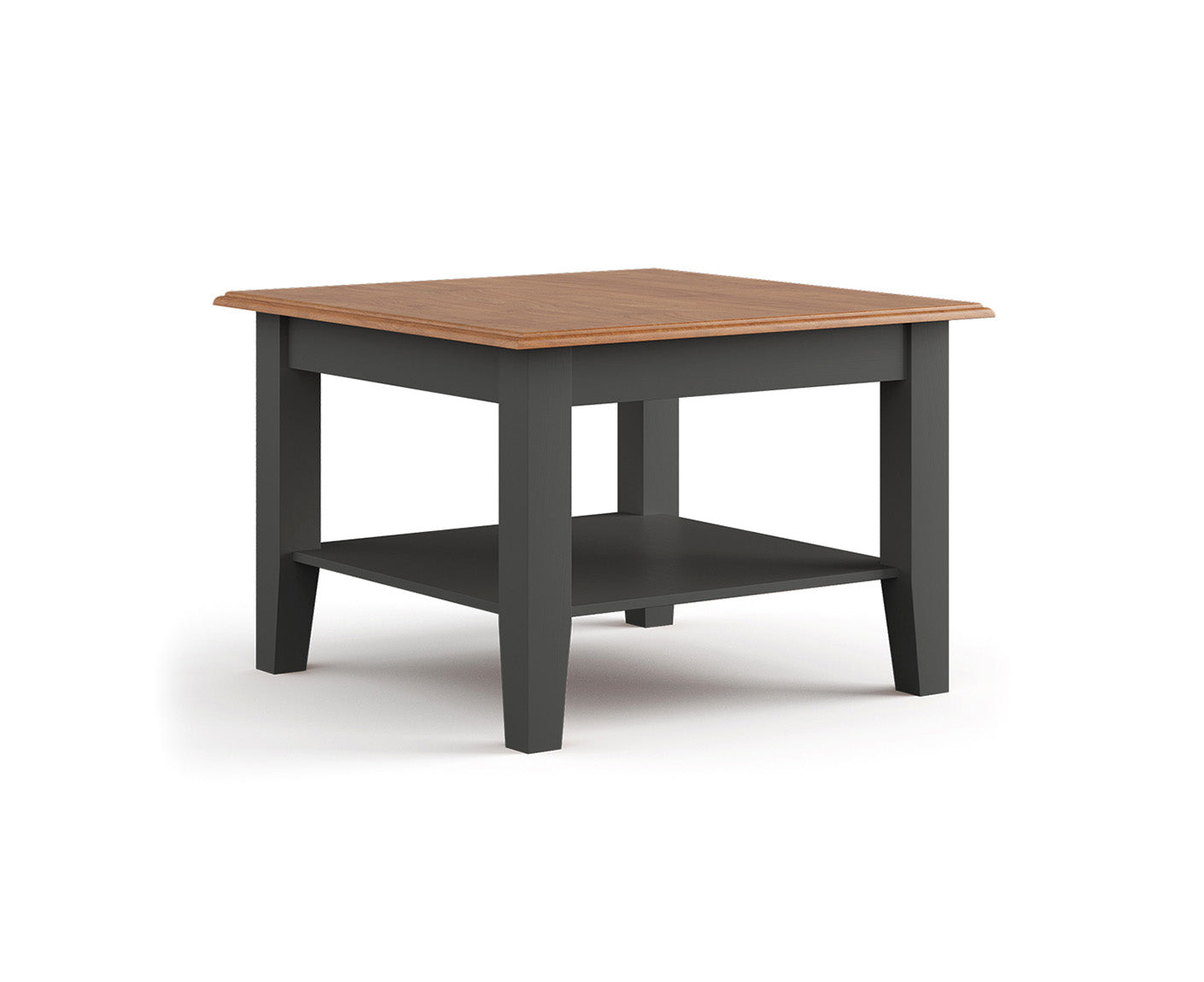 Belluno Elegante Couchtisch 70x70 cm Massivholz