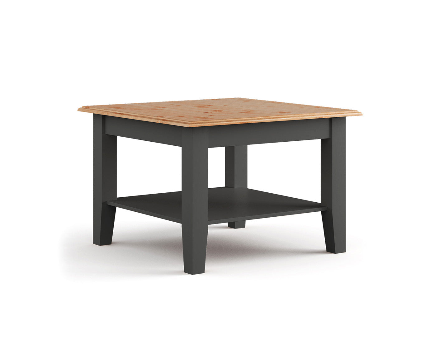 Belluno Elegante Couchtisch 70x70 cm Massivholz