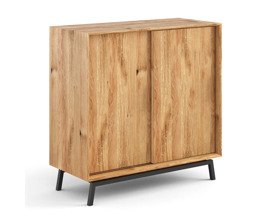 Modern Loft Weinregal Massivholz Eiche geölt